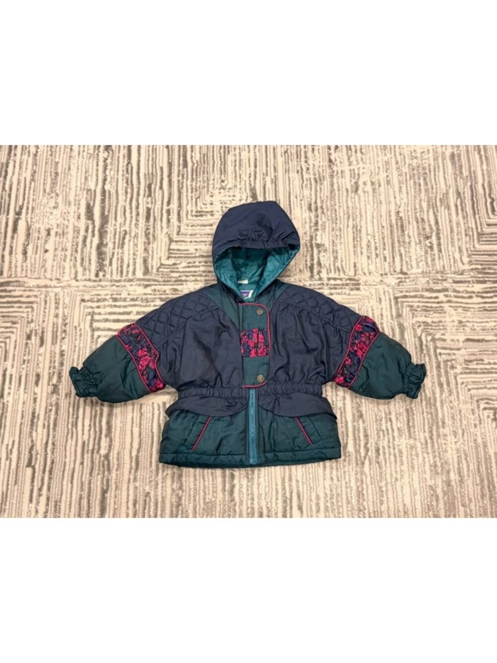 New Northcrest girl's Toddler size 3t Vintage puffer ski jacket